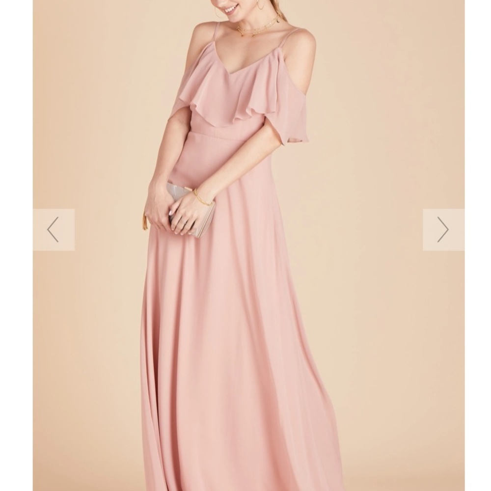 Cold shoulder dusty rose dress